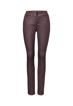 SLIM FIT COATED - Housut - rot