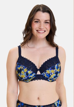 CÉLIA - Beugel BH - fleurs bleues  jaunes