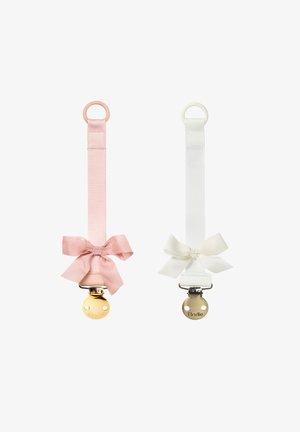 Elodie, PACIFIER CLIP CLASSIC 2 PACK - Ciuccio - powder pink/vanilla white