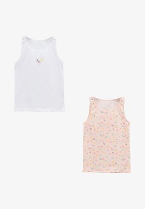 CREW NECK PRINTED ATHLETE 2 PACK - Undershirt - white