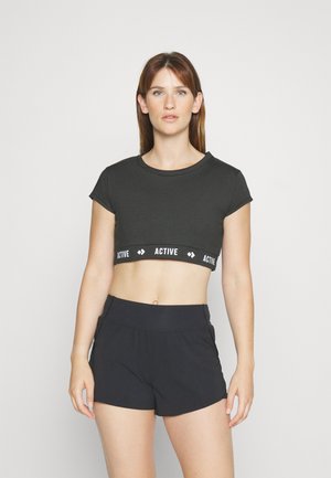 Even&Odd active Μπλουζάκι με στάμπα - black