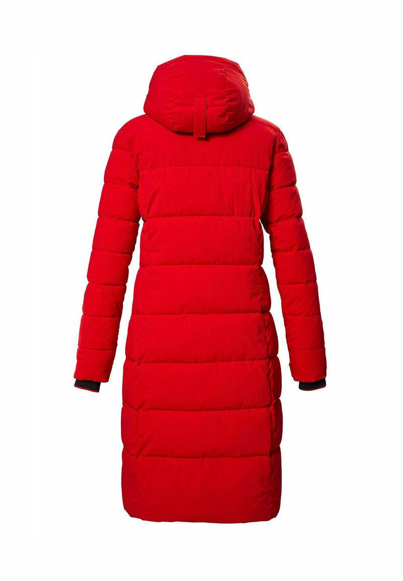 Killtec FUNKTIONSMANTEL MIT KAPUZE Wintermantel dunkelrot