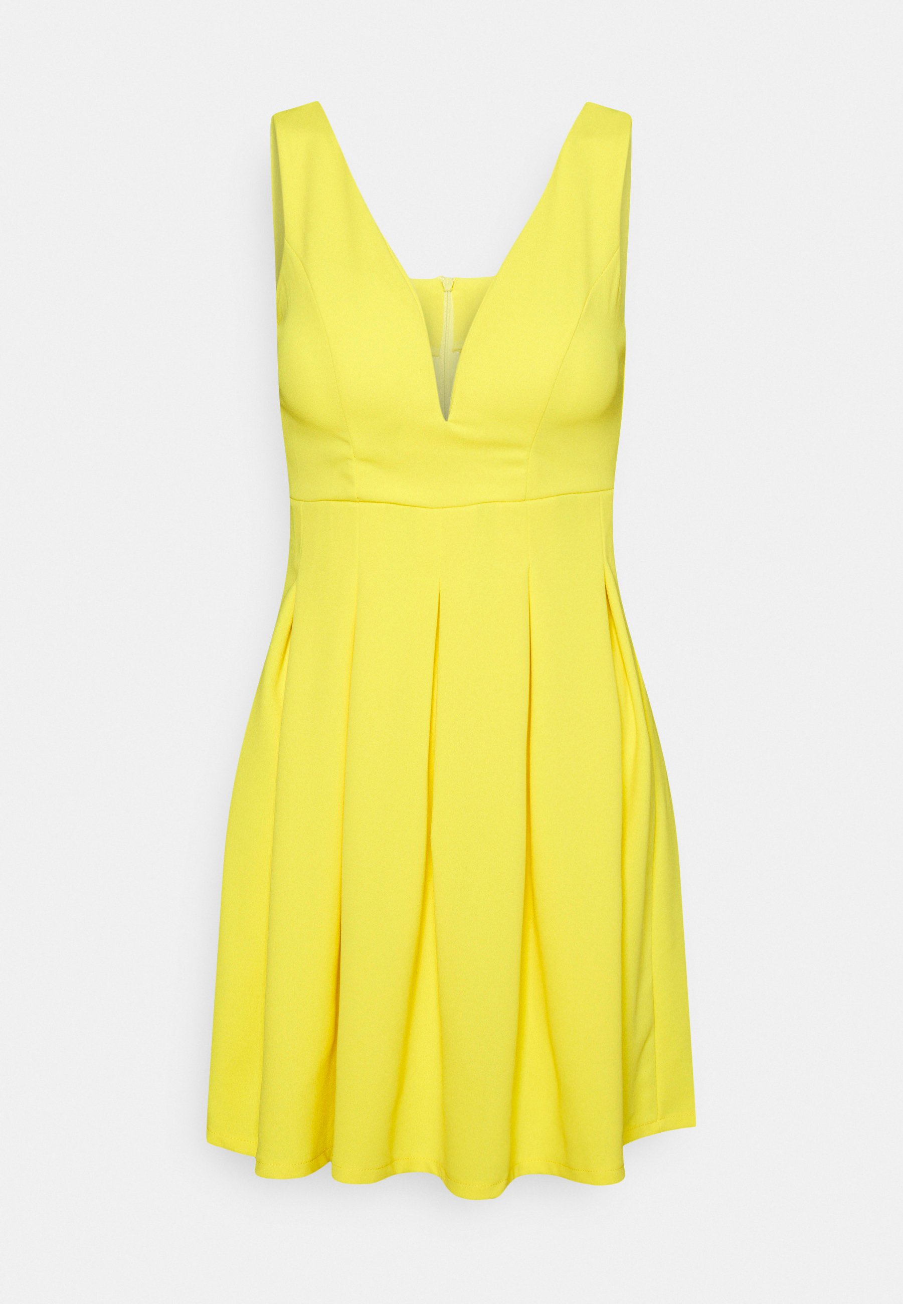 pale yellow mini dress
