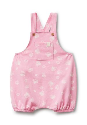 ADJUSTABLE SHOULDER STRAPS WITH BUTTONS PATCH POCKET  ELASTICATED ARMHOLE AND ANKLE CUFFS - Latzhose - pink