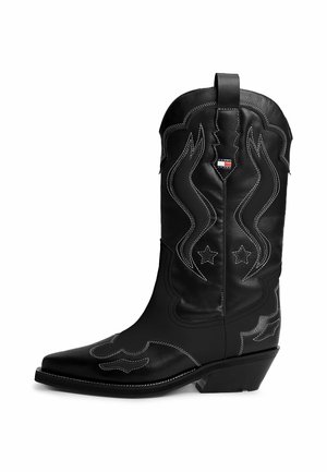 Tommy Jeans Bottes de cowboy / motard - black