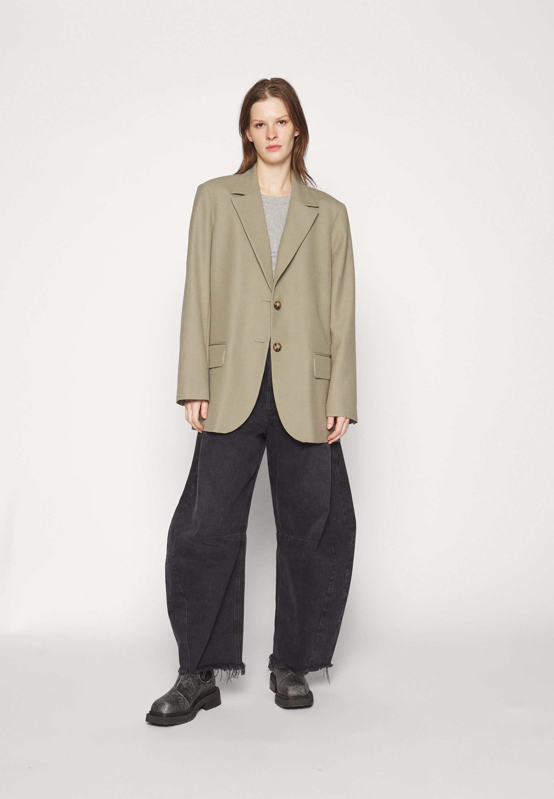 Citizens of Humanity HORSESHOE - Wide Leg - sonnet/black