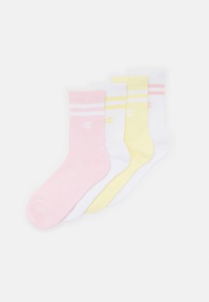 CREW UNISEX 4 PACK - Chaussettes de sport - white/banana/cyp