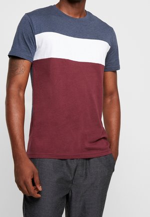 T-shirts basic - mottled bordeaux