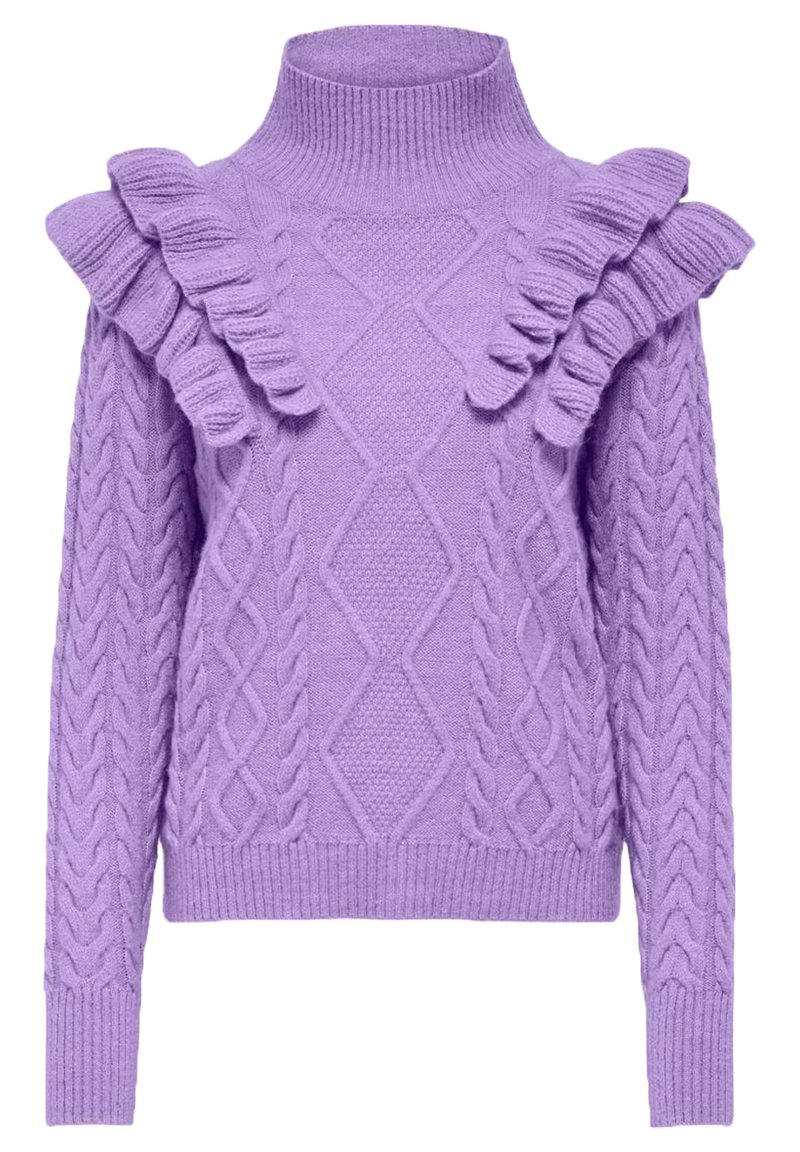 Damen Strickjacken | ONLY Strickpullover viola/flieder - OU62158 Damen Strickjacken | ONLY Strickpullover viola/flieder - OU62158