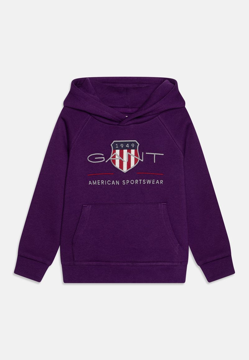 GANT ARCHIVE SHIELD HOODIE UNISEX - Felpa con cappuccio - pansy purple