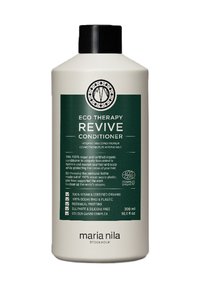Maria Nila Eco Therapy Revive Hydrating Conditioner verpakking, 300ml, 100% vegan, biologisch, verpakking van oceaanafvalplastic, sulfaat- en siliconenvrij.