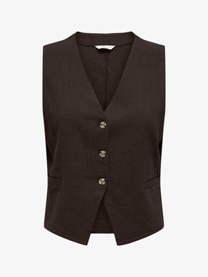 ONLY, TOP ONLTIZANA TOP - Bodywarmer - chocolate torte