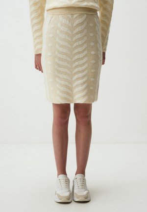 TEXTURED - Gonna a tubino - light yellow