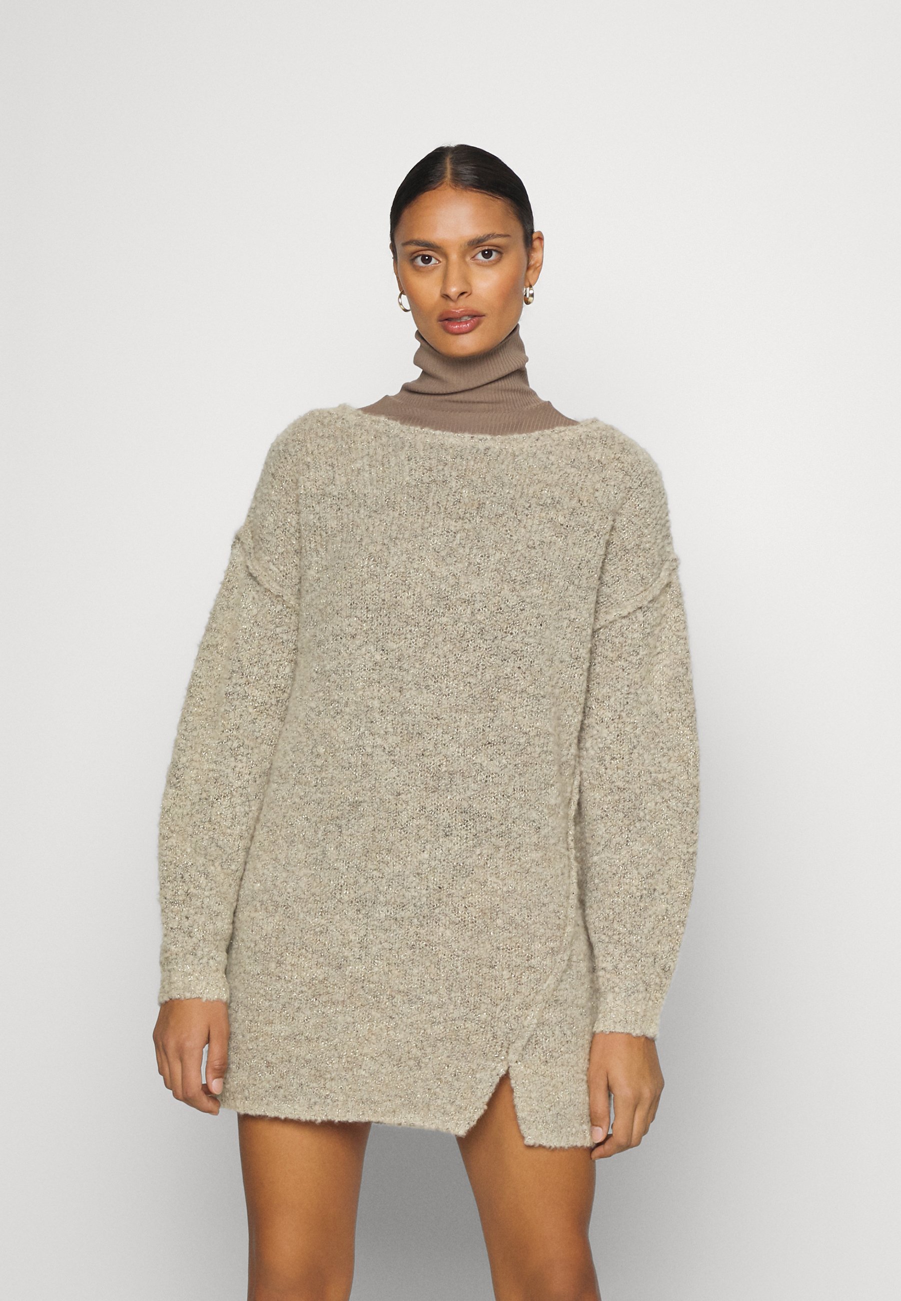 lurex jumper dress
