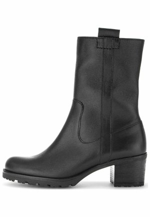 Stiefelette - schwarz flausch