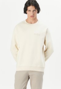 Replay LOGO CREW NECK - Sweatshirt - natural rope