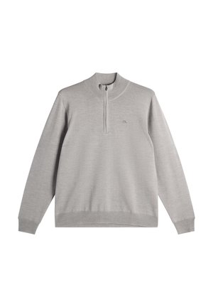 J.LINDEBERG Sports, KIYAN QUARTER ZIP SWEATER - Neule - light grey melange