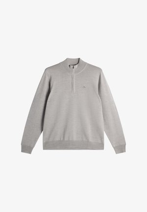 J.LINDEBERG Sports, KIYAN QUARTER ZIP SWEATER - Neule - light grey melange