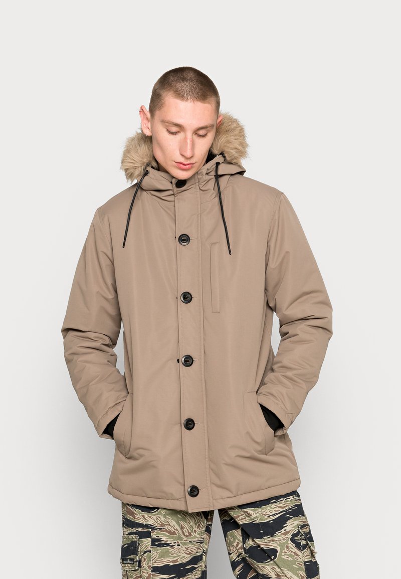 Brave Soul CHEETAHS - Casaco de inverno - stone