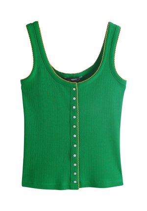 Next, REGULAR FIT - POINTELLE CAMI VEST TOP  . - Top - green