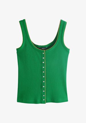 Next, REGULAR FIT - POINTELLE CAMI VEST TOP . - Top - green