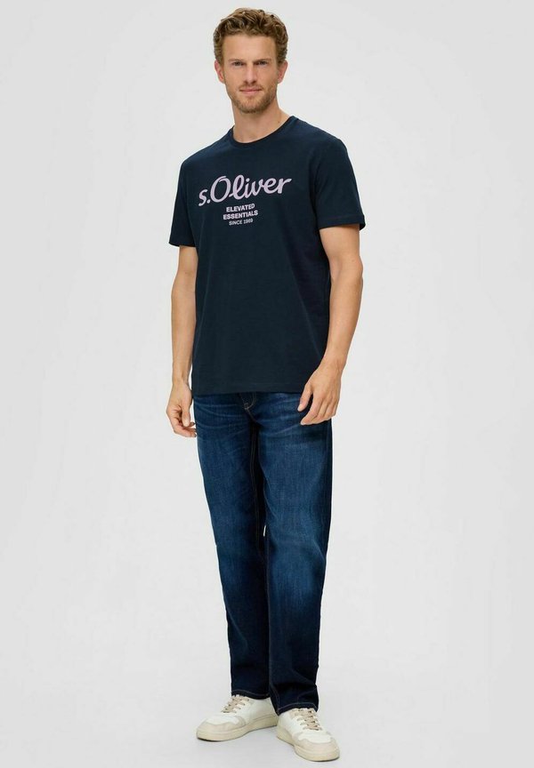 KURZARM - T-Shirt print - dunkelblau