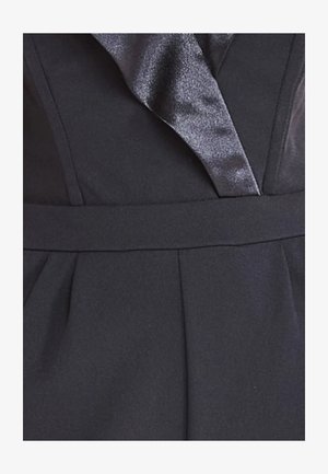 Goddiva COLLAR JUMPSUIT - Jumpsuit - black