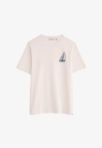 Ei valittu, white sailboat sketch chalk