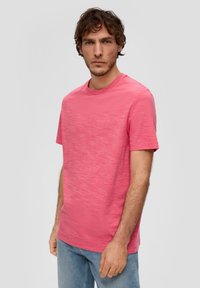 s.Oliver CREW NECK - Jednoduché tričko - pink