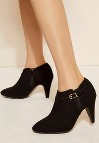 Friends Like These WIDE FIT MID HEELED ZIP BUCKLE - Nilkkurit - black