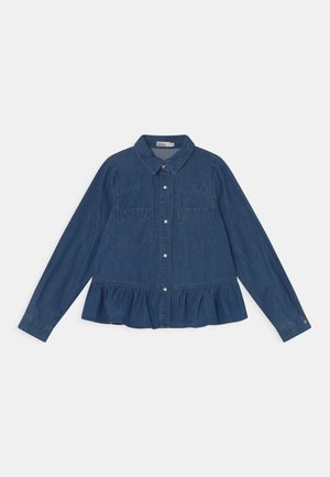 AQUA - Button-down blouse - medium blue denim