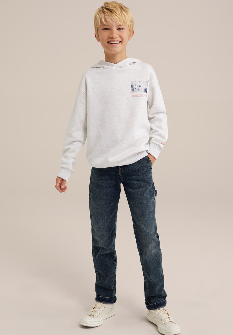 WE Fashion - N-PISTE - Jersey con capucha - white, Ampliar