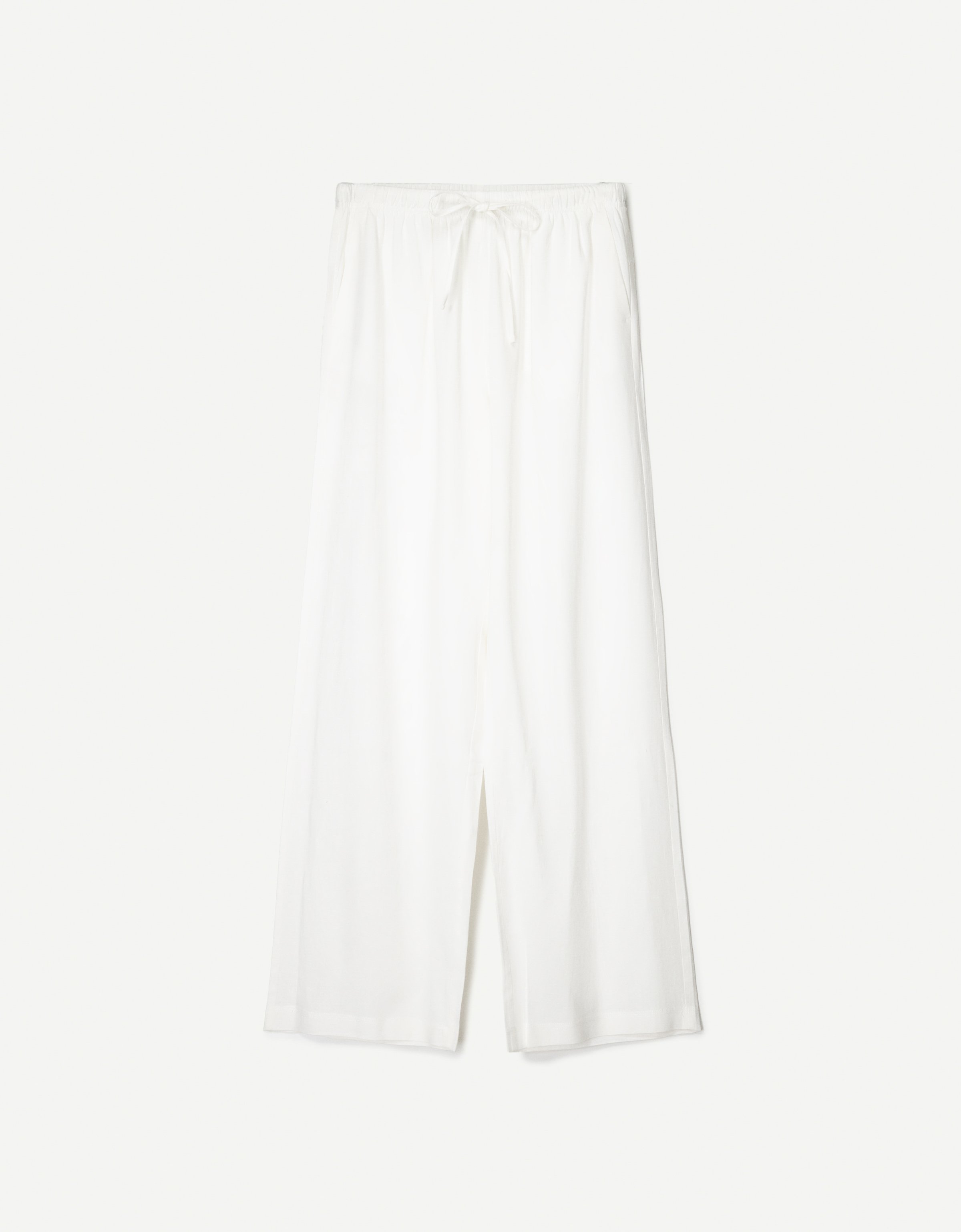 White linen trousers