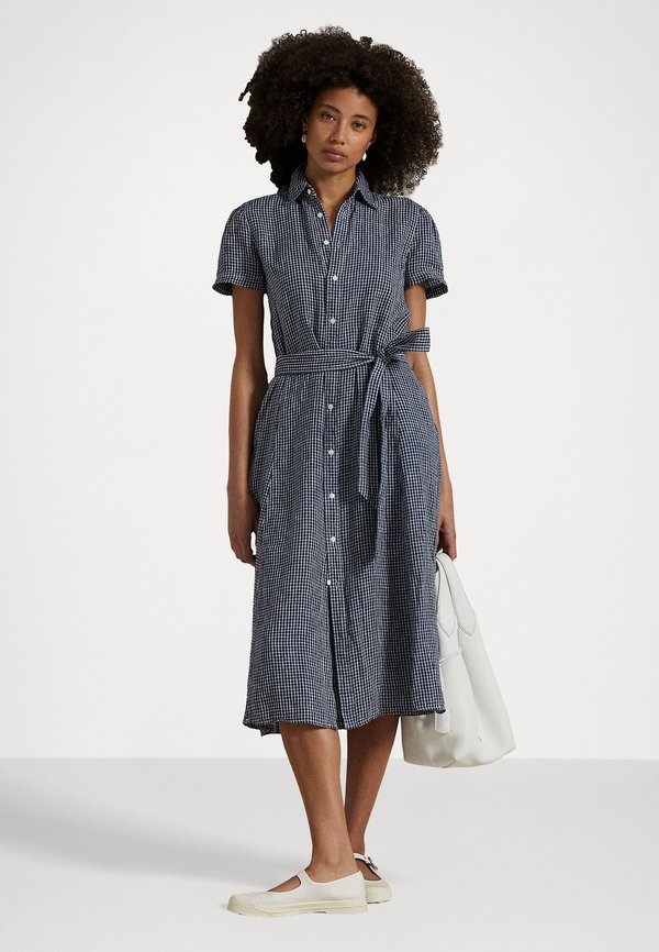 Belted Striped Linen Shirtdress - Shirt dress2