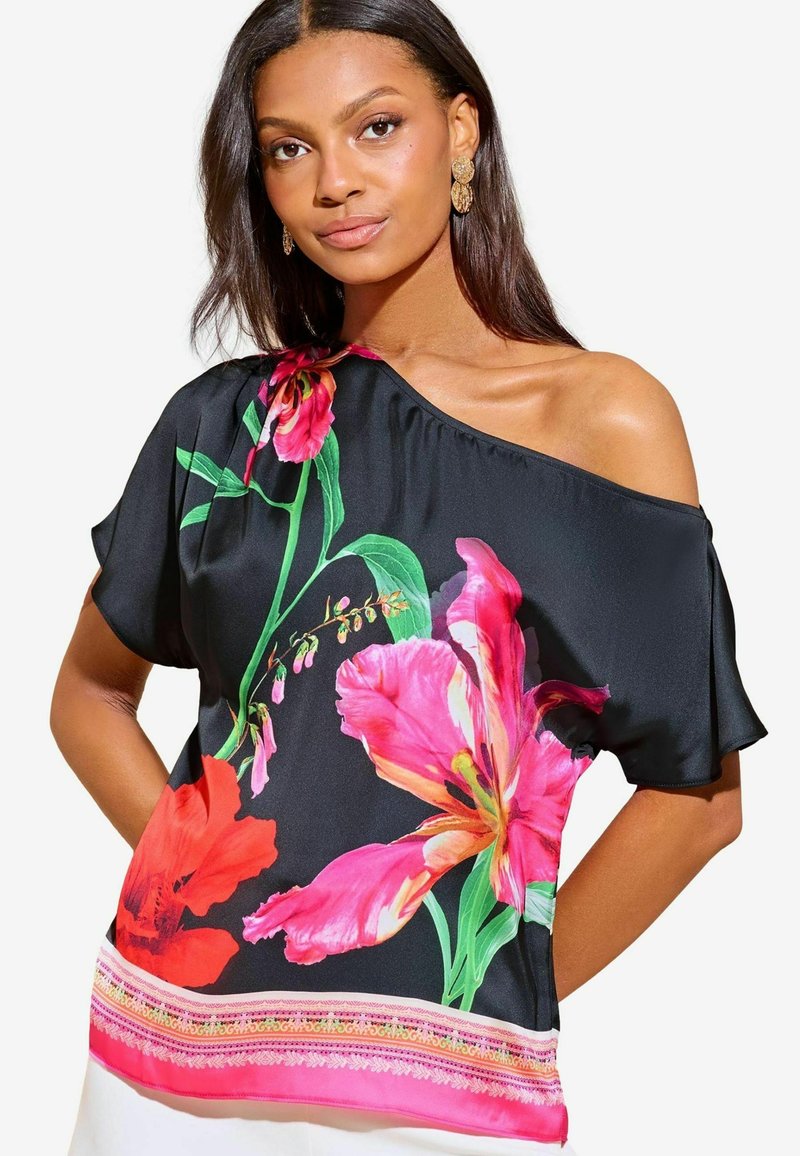 Lipsy SLASH NECK - Blūze - black