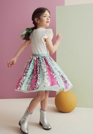 Next SEQUIN - REGULAR FIT - Cocktailkjole / festkjole - aqua blue pink