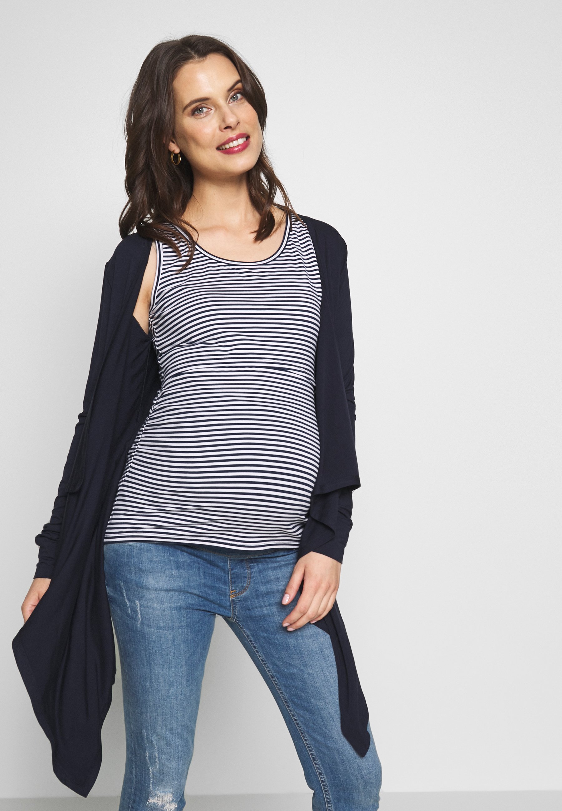 maternity waterfall cardigan