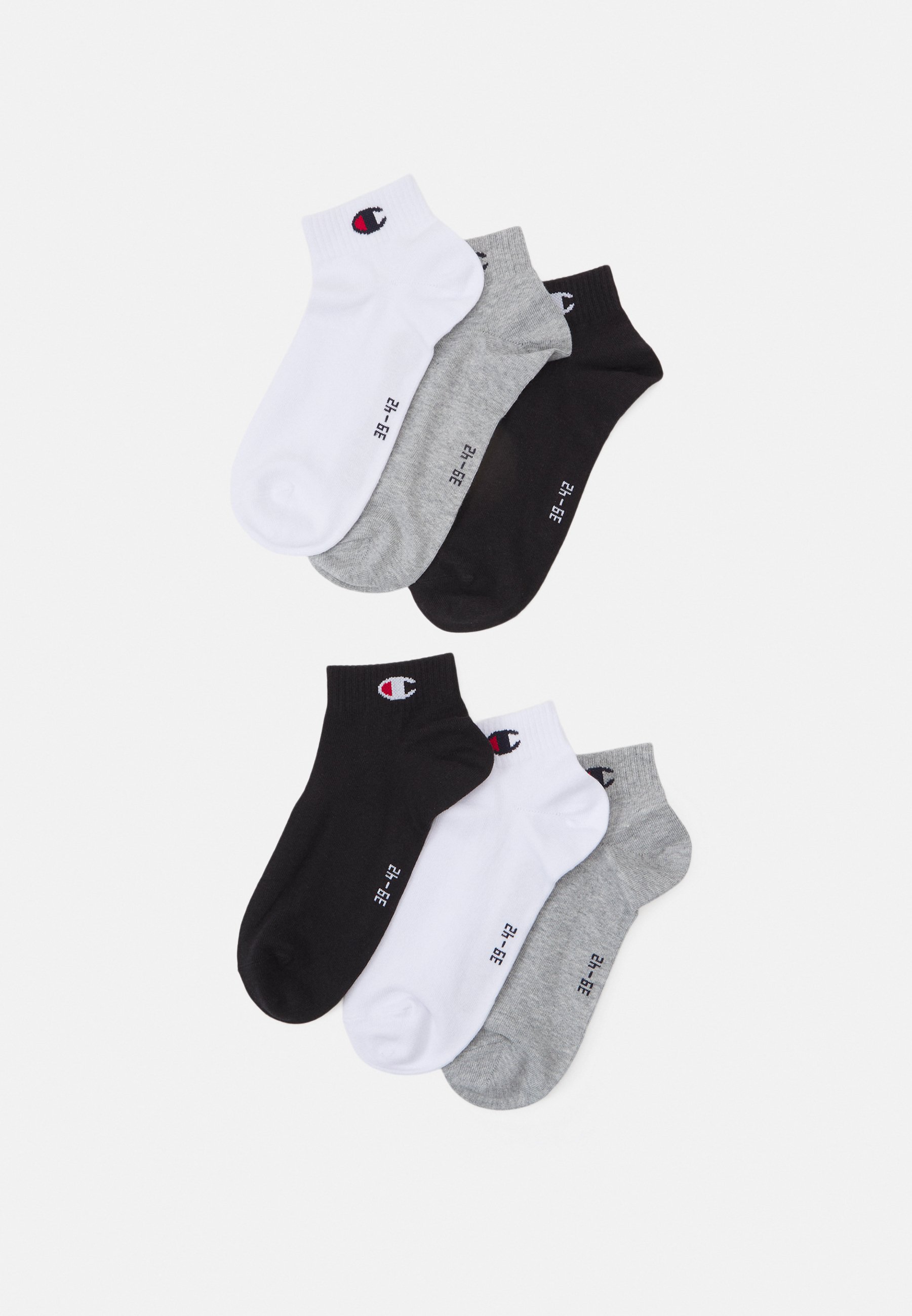 Champion 6PK QUARTER UNISEX Sports socks grey