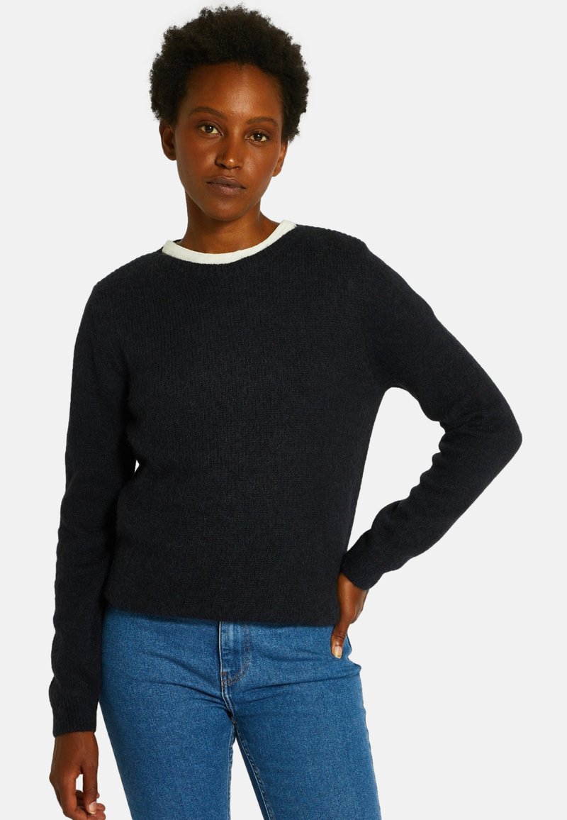 Monoprix MANCHES LONGUES COL BATEAU - Pullover - marine