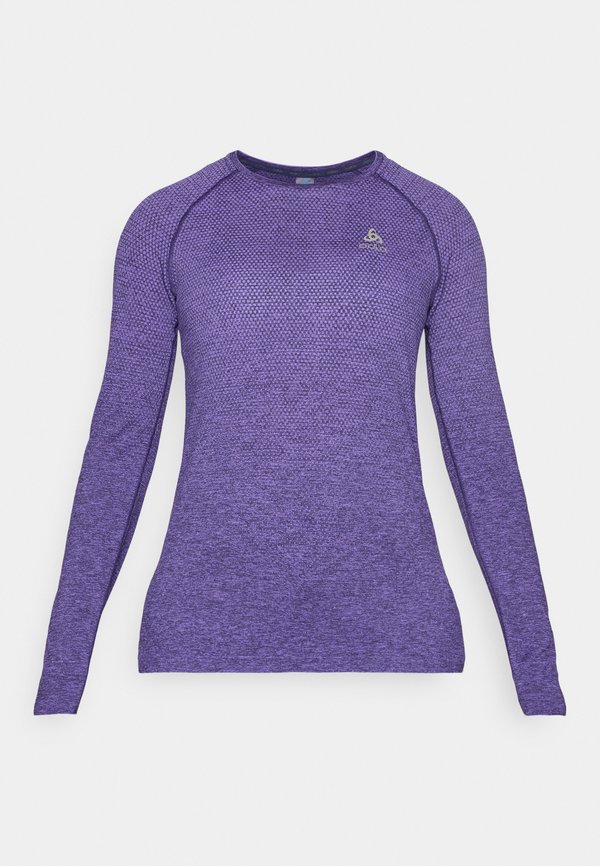 CREW NECK ESSENTIAL SEAMLESS - Long sleeved top - eclipse melange2