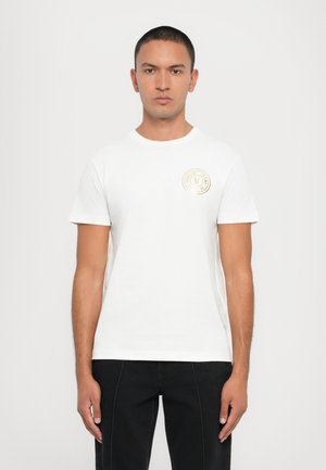 EMBLEM - Camiseta estampada - white/gold-colored
