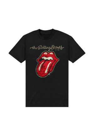 Henry Tiger, THE ROLLING STONES - PLASTERED TONGUE WASHED - T-shirt con stampa - black