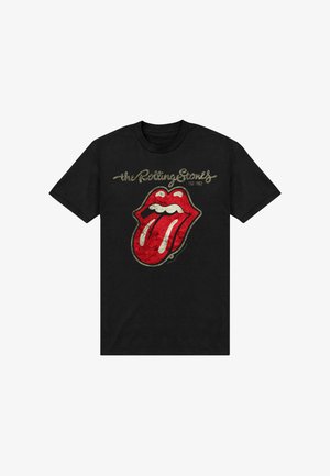 Henry Tiger, THE ROLLING STONES - PLASTERED TONGUE WASHED - T-shirt con stampa - black