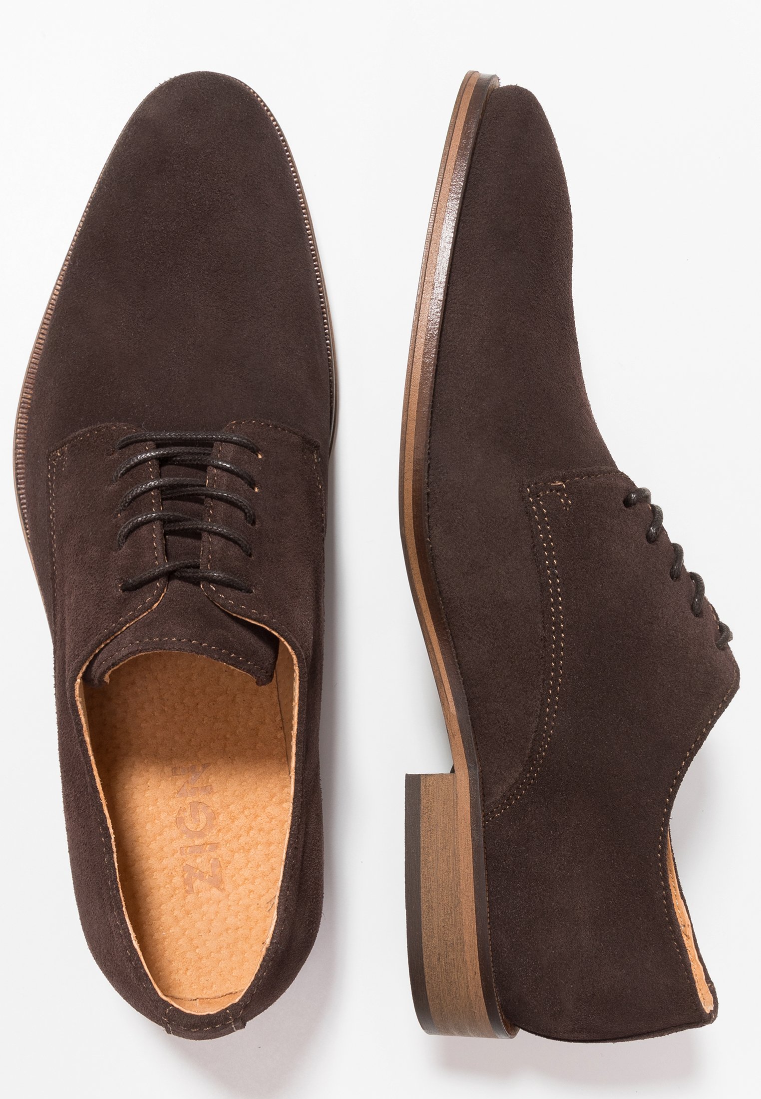 Zign Pensko med snøring brown Zalando.no Zign Pensko dark brown Zalando.no