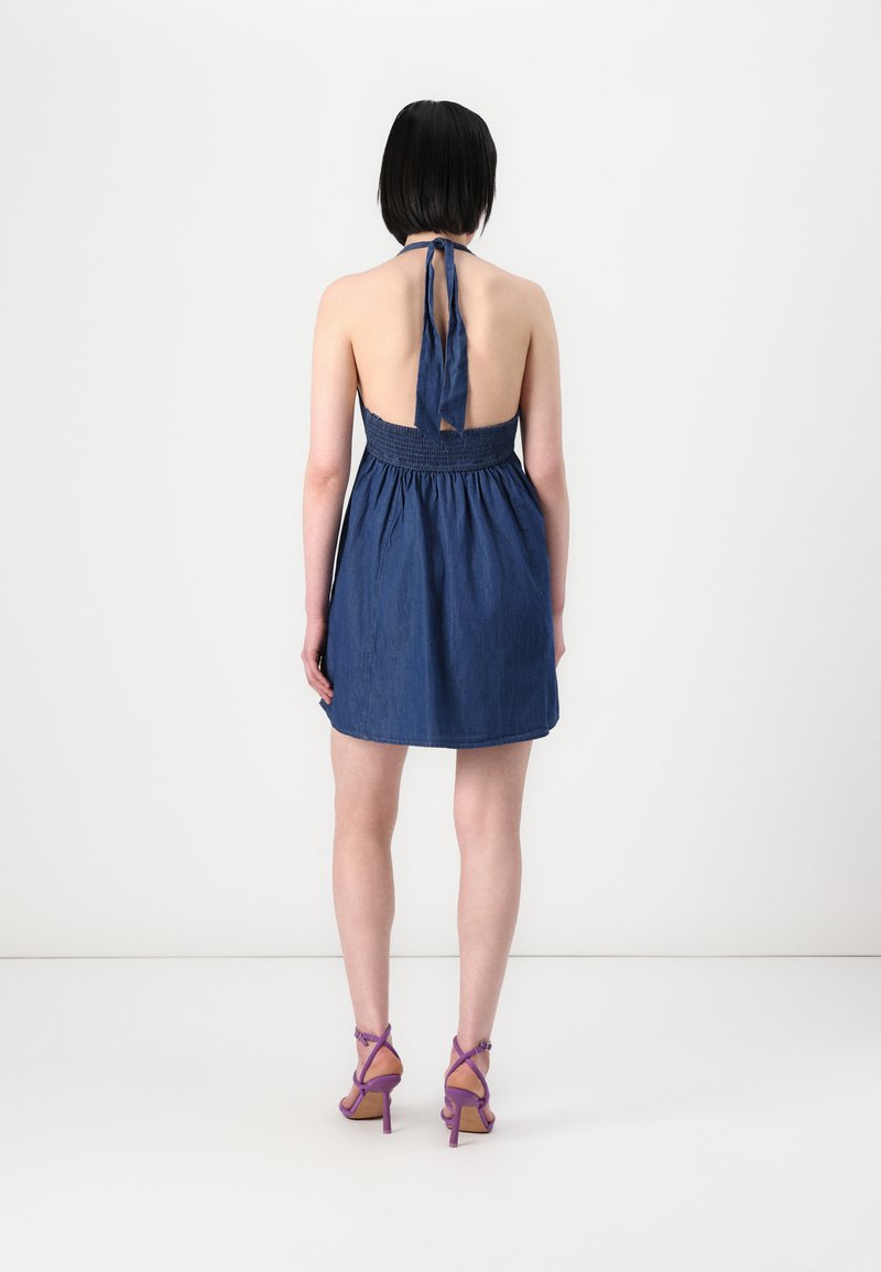 open back crepe halter dress hollister Co. Day Women's dresses