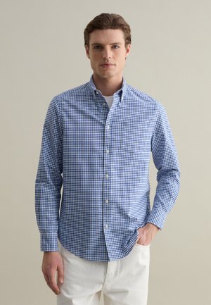CHECK IN OXFORD - Camicia - white blue