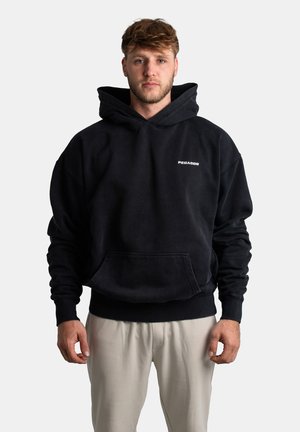 Kapuzenpullover - vintage black   white