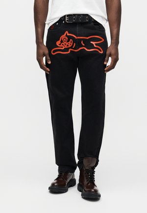 RUNNING DOG PANT - Egyenes szárú farmer - black