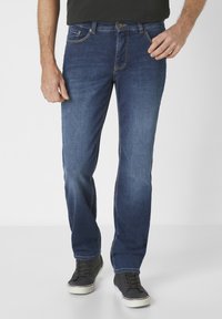 Paddock's - PIPE MIT MOTION & COMFORT STRETCH - Straight leg jeans - medium blue od brown used moustache Thumbnail Image 1
