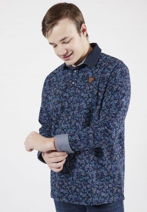 JARDIN D HIVER FLOWERS - Polo - bleu marine